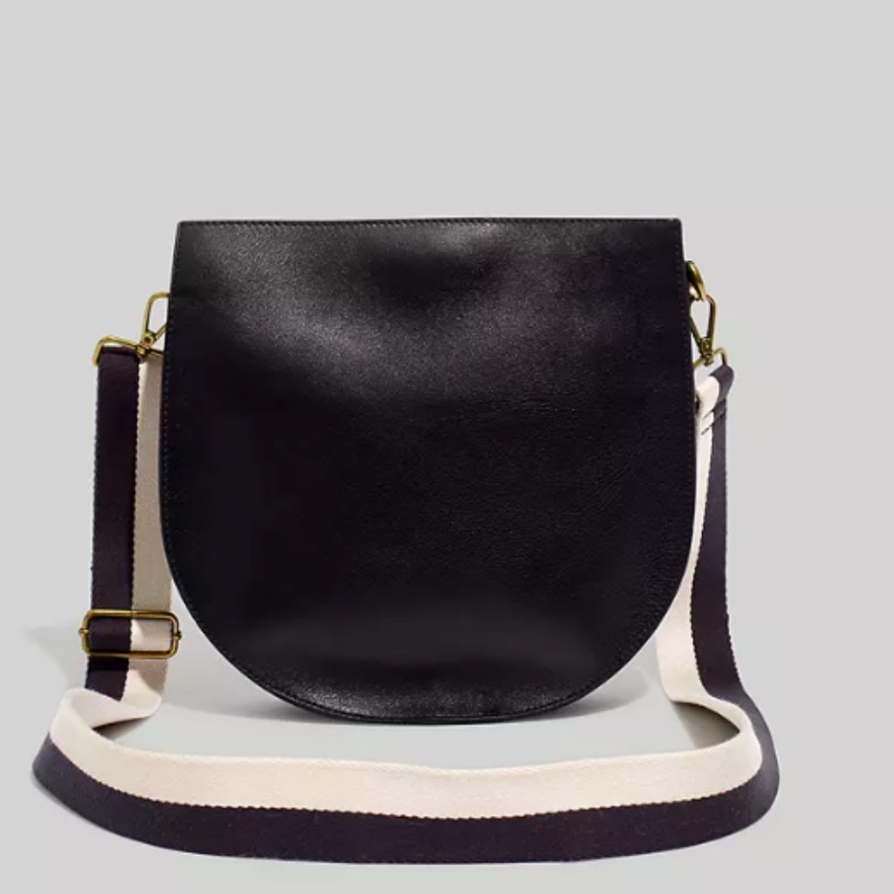 Madewell Transport Saddlebag in True Black